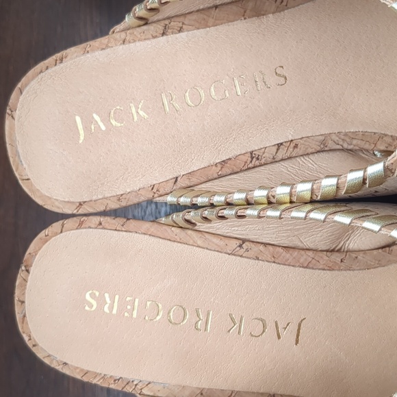 Jack Rogers Sloane Criss Cross Cork Wedge Sandals - Picture 5 of 8